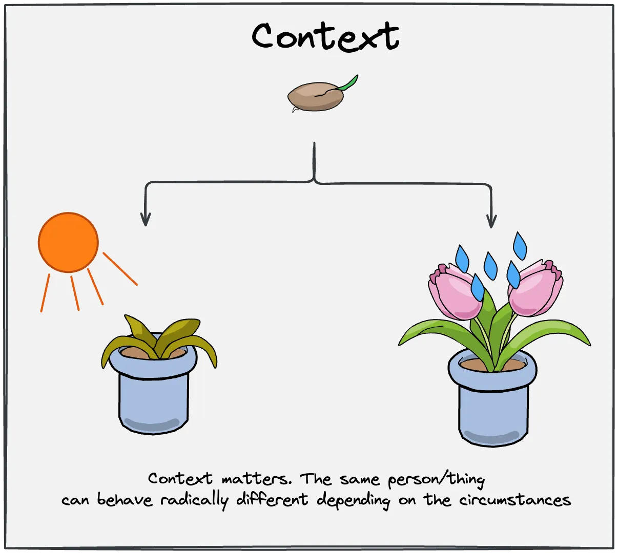 Actions and meaning depend on situational and environmental circumstances
