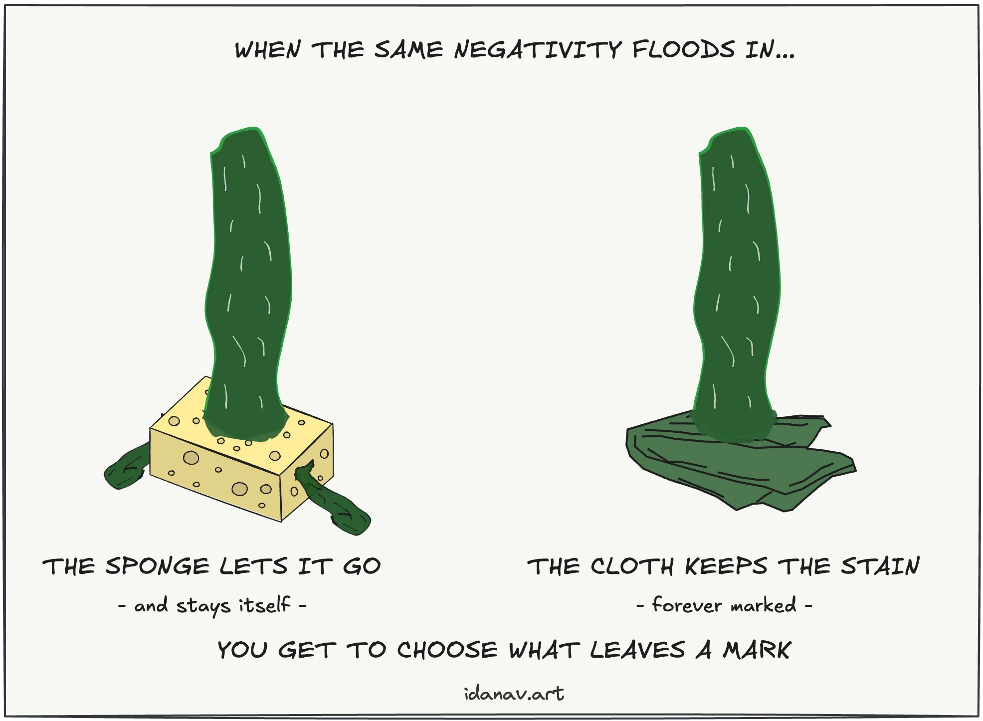 be like a sponge (insight)