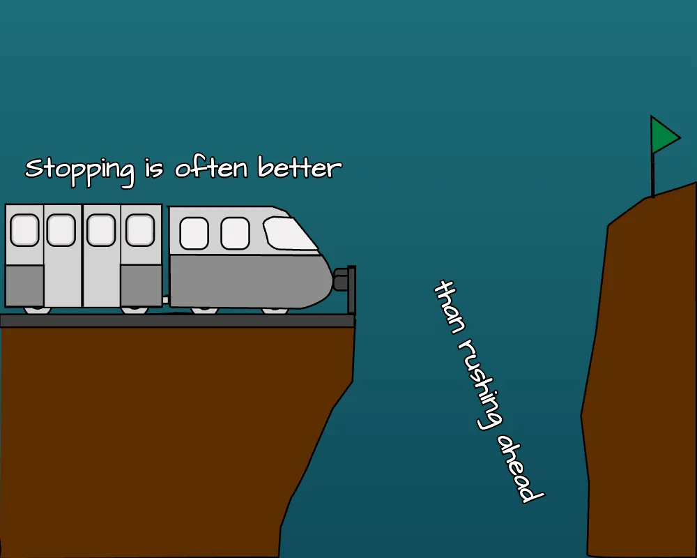 Knowing when to stop prevents wasted persistence on misaligned goals