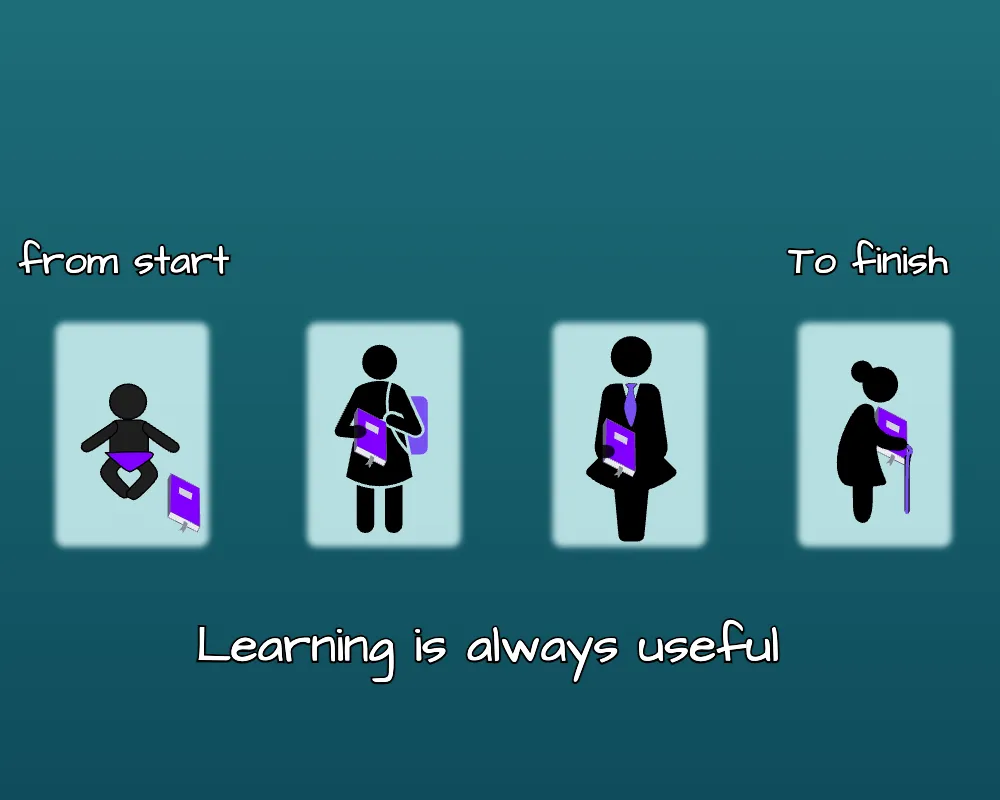 Learning must continue constantly throughout life