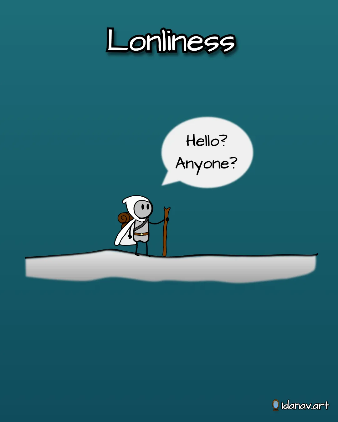 Loneliness is the painful state of feeling disconnected from others (sketch)