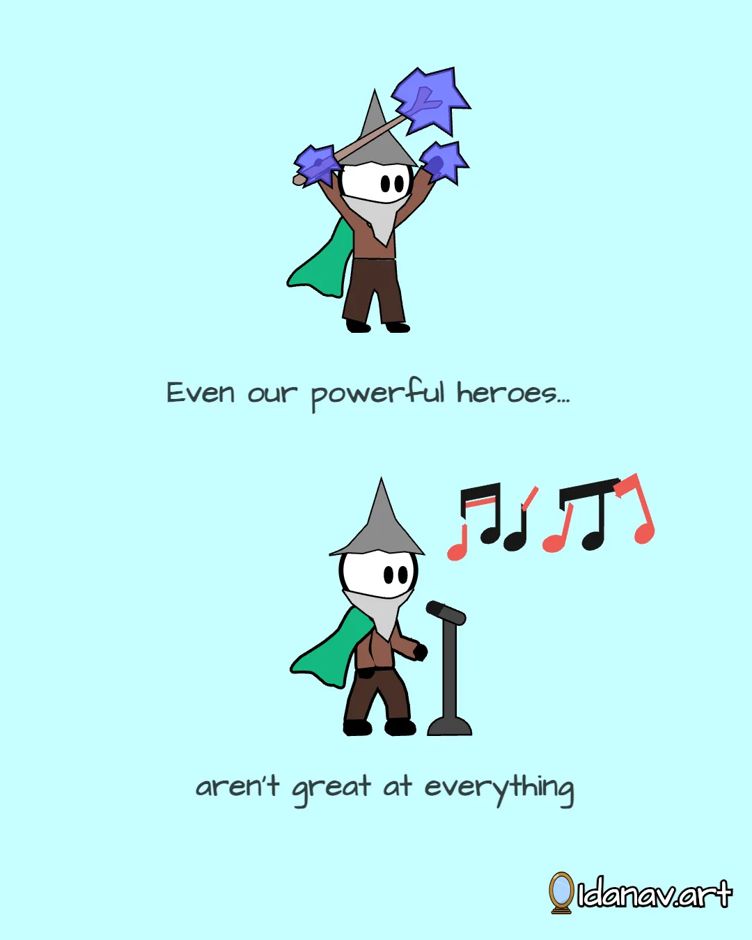One good trait makes us assume others are good too (sketch)